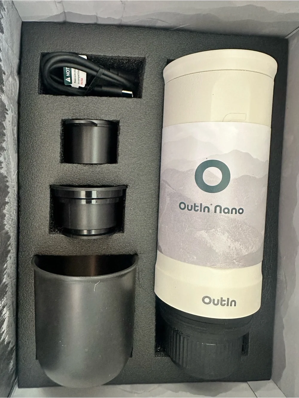 NWT - OutIn Mino Portable Electric Espresso Machine